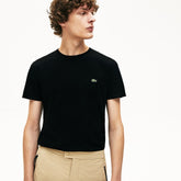 Mens Crew Neck Pima Cotton T-Shirt | Lacoste Black • 031