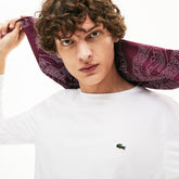 Mens Crew Neck Pima Cotton Jersey T-shirt | Lacoste White • 001