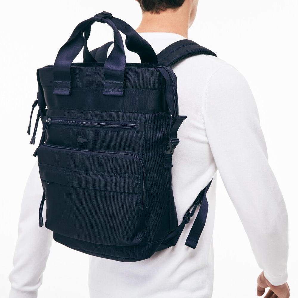 Mens Techni-City Lightweight Nylon Backpack Tote | Lacoste Peacoat • 021
