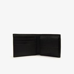 Mens Classic Bi-fold Petit Piqué Wallet | Lacoste Black • 000