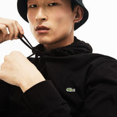 Mens Regular Fit Hooded Jersey T-shirt | Lacoste Black • 031
