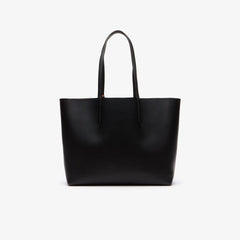 Womens Wo Anna Reversible Matte And Iridescent Leather Tote | Lacoste Black 2132 • B91