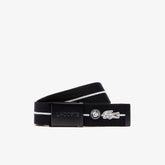 Mens Roland Garros Woven Belt Gift Set | Lacoste Navy Blue • 166
