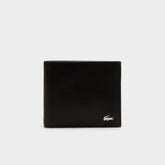 Mens Leather Wallet and Card Holder Boxed Gift Set | Lacoste Black • 000