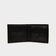 Mens Leather Wallet and Card Holder Boxed Gift Set | Lacoste Black • 000