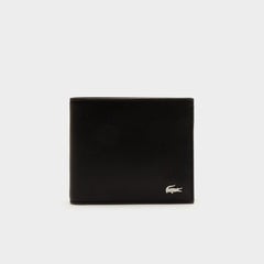 Mens Leather Wallet and Card Holder Boxed Gift Set | Lacoste Black • 000