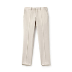 Mens Slim Fit Pleated Pants | Lacoste White • Dyl