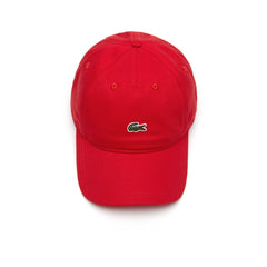 Mens Embroidered Crocodile Cotton Cap | Lacoste Red • 240