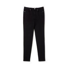 Womens Wo Lacoste LIVE Five-Pocket Stretch Cotton Denim Jeans | Lacoste Black • 031