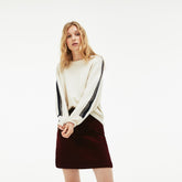 Womens Wo Ribbed Stretch Velour A-Line Skirt | Lacoste Brown • Y29