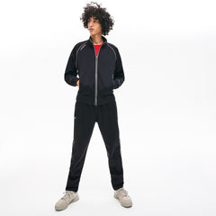 Mens Unisex LIVE Signature Knit Zip Sweatshirt | Lacoste Blue • Ftj