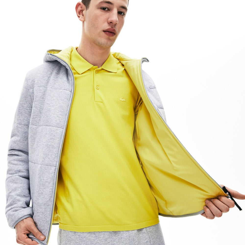 Mens Motion Reversible Jacket | Lacoste Grey Chine / Yellow • 1Qy