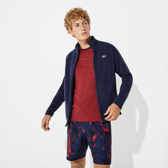 Mens SPORT Novak Djokovic Tech Fleece Jacket | Lacoste Navy Blue • 423