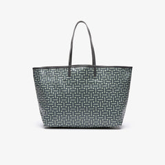 Womens Wo Large Coated Cotton Canvas Tote Bag | Lacoste Lacoste Blue • C10