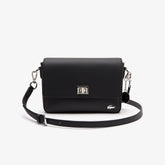 Womens Wo Daily Classic Coated Canvas Shoulder Bag | Lacoste Black • 000