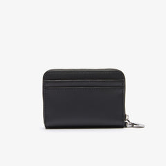 Womens Wo Daily Classic Small Coated Canvas Wallet | Lacoste Black • 000