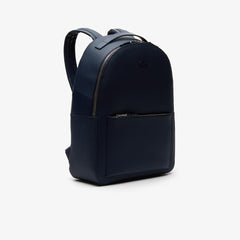 Mens Chantaco Soft Leather Zip Backpack | Lacoste Peacoat • 021
