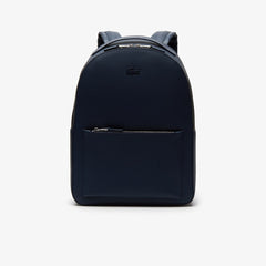 Mens Chantaco Soft Leather Zip Backpack | Lacoste Peacoat • 021