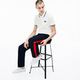 Mens LIVE Loose Fit Chinos | Lacoste Blue / Red • 8Wd