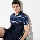 Mens SPORT Technical Piqué Tennis Polo | Lacoste Navy Blue / Navy Blue / White / White • 6Ky