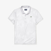 Mens SPORT Technical Stretch Jersey Golf Polo | Lacoste Light Grey / White • A2K