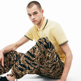 Mens LIVE Camouflage Cargo Pants | Lacoste Black / White • Kbr