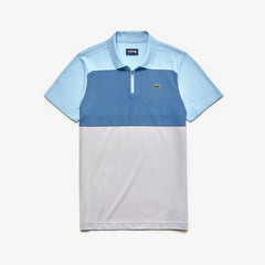Mens SPORT Petit Piqué Golf Polo | Lacoste Light Blue / Blue / Light Grey • 6J1