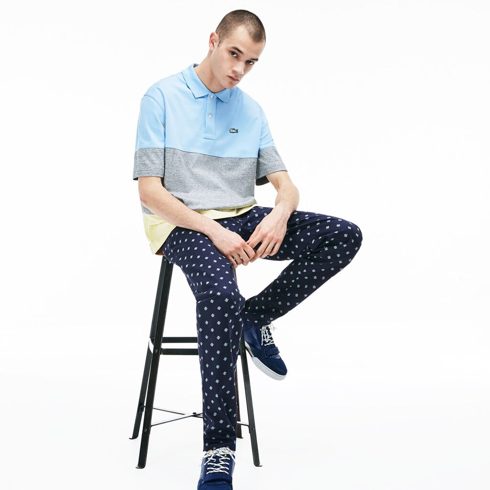 Mens LIVE Skinny Fit Chinos | Lacoste Navy Blue / White • Qrn