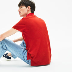 Mens Regular Fit Piqué Polo Shirt | Lacoste Red / Red / Bordeaux • 7Cy