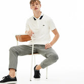 Mens Regular Fit Stretch Polo Shirt | Lacoste White • 70V