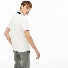 Mens Regular Fit Stretch Polo Shirt | Lacoste White • 70V