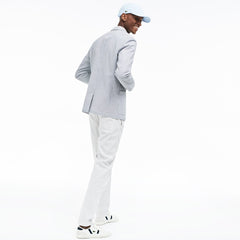 Mens Slim Fit Stretch Cotton Blazer | Lacoste Navy Blue / White • 525