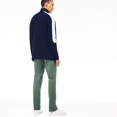 Mens Cotton Piqué Sweatshirt | Lacoste Navy Blue / White • Hhw