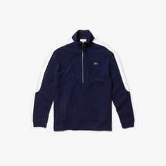 Mens Cotton Piqué Sweatshirt | Lacoste Navy Blue / White • Hhw