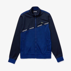 Mens SPORT Signature Band Piqué Zip Sweatshirt | Lacoste Navy Blue • 1Vj