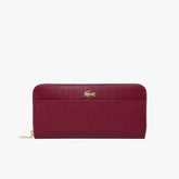 Womens Wo Chantaco Leather 12 Card Wallet | Lacoste Tawny Port • C52