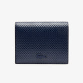 Womens Wo Chantaco Nœud Small Piqué Leather Snap Coin Pouch | Lacoste Peacoat Tawny Port Marshm • C75