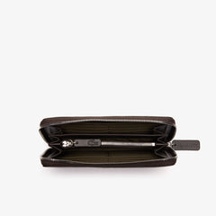 Womens Wo Robert George Coated Print Canvas Zip Wallet | Lacoste Original Green • D18