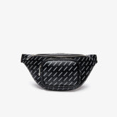 Mens Lacoste LIVE Coated Print Canvas Belt Bag | Lacoste Allover Lacoste Black • C68
