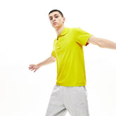 Mens Motion Slim Fit Breathable Seamless Polo | Lacoste Yellow • J5D