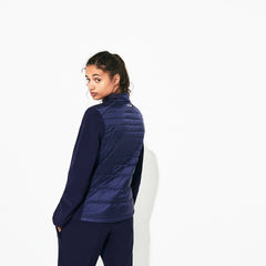 Womens Wo SPORT Water-Resistant Down-Filled Puffer Jacket | Lacoste Navy Blue • 423