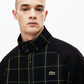 Mens LIVE Check Harrington Jacket | Lacoste Black / Green / White • 2Td