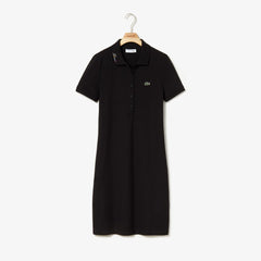 Womens Wo Rainbow Script Collar Polo Dress | Lacoste Black • 031