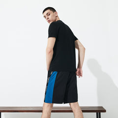 Mens SPORT Logo Two-Tone Shorts | Lacoste Black / Blue / White • 3Sp