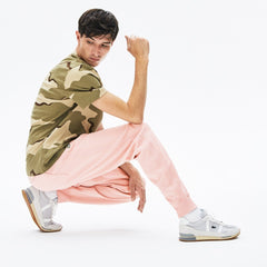 Mens Unisex LIVE Cotton Fleece Sweatpants | Lacoste Light Pink • Yzn
