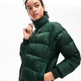 Womens Wo Reversible Color-Blocked Water-Resistant Quilted Jacket | Lacoste Green / Navy Blue / Bordeaux • 0Te
