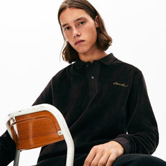 Mens LIVE Classic Fit Velvet Polo Shirt | Lacoste Black • 031