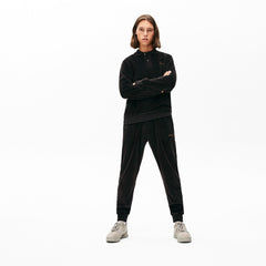 Mens LIVE Golden Signature Velvet Sweatpants | Lacoste Black • 031