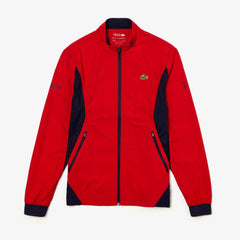 Mens SPORT Novak Djokovic Full-Zip Jacket | Lacoste Red / Navy Blue • Fmc