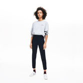 Womens Wo Slim Fit Stretch Cotton Twill Pants | Lacoste Navy Blue • 166